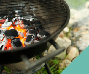 A close up of a barbecue