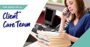 Client care team infographic